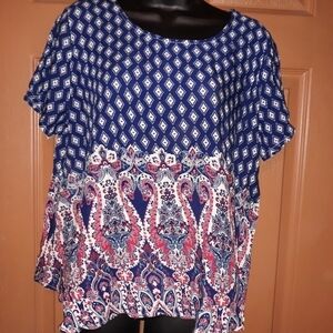 Route 66 Flowy new with tags multicolor top size large A-46 5/$25